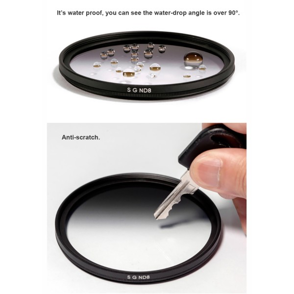 OEM Circular Graduated ND Filter 37mm 58mm 67mm 77mm 82mm ND Filter For DSLR