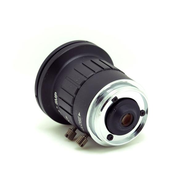 2.5mm 4K 8MP 2/3 F1.6 IR Fisheye Wide Angle View CS Mount Mono-focal CCTV Lens Auto Iris 8 Megapixel for CCTV 4K Camera