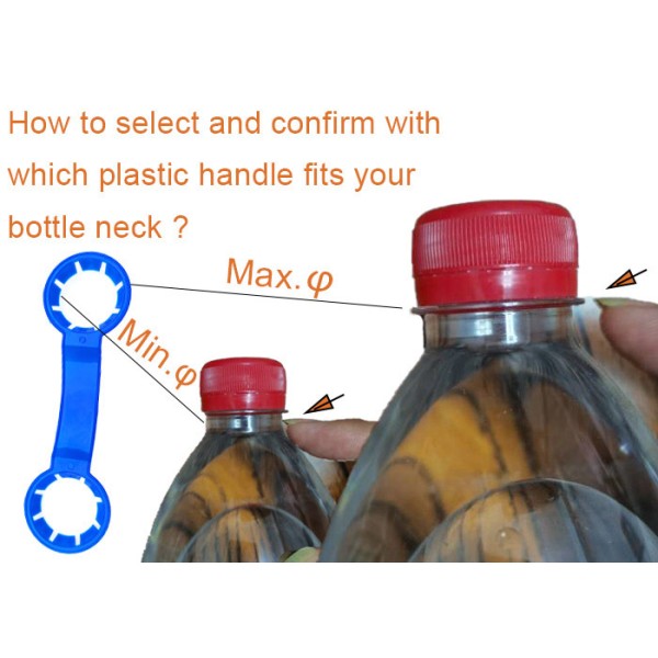 27-34mm Diameter HDPE Water Bottle Carry Handle For Secure Carry Customizable Colors
