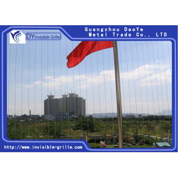 Гриль безопасности кабеля нержавеющей стали 316 невидимый с покрытием нейлона