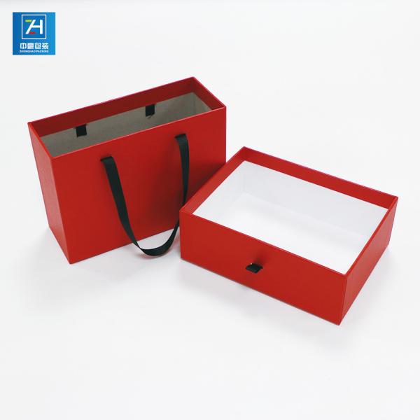 CMYK Printing Debossing Red Spot UV Cardboard Drawer Boxes