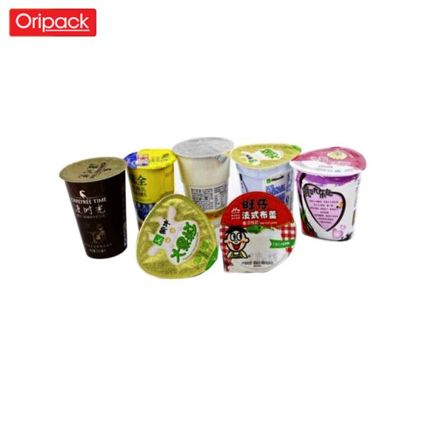 Food packing OEM ODM Yogurt Foil Lid 72mm Dia Customized Heat Seal Lidding