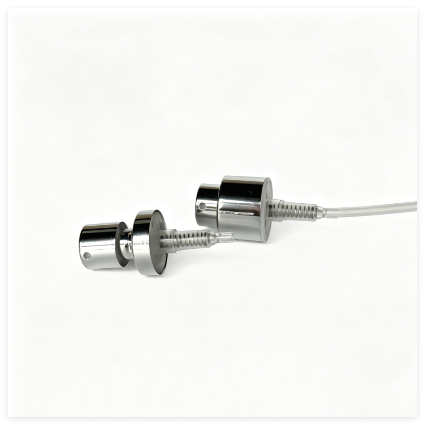 15mm Crimp-on Aluminum Fine Mist Sprayer Pump 0.15cc Output Perfume Spray Nozzle for Cosmetic Bottle
