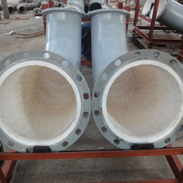 Wear Resistant Alumina Ceramic Lined Pipes with Moulding Processing