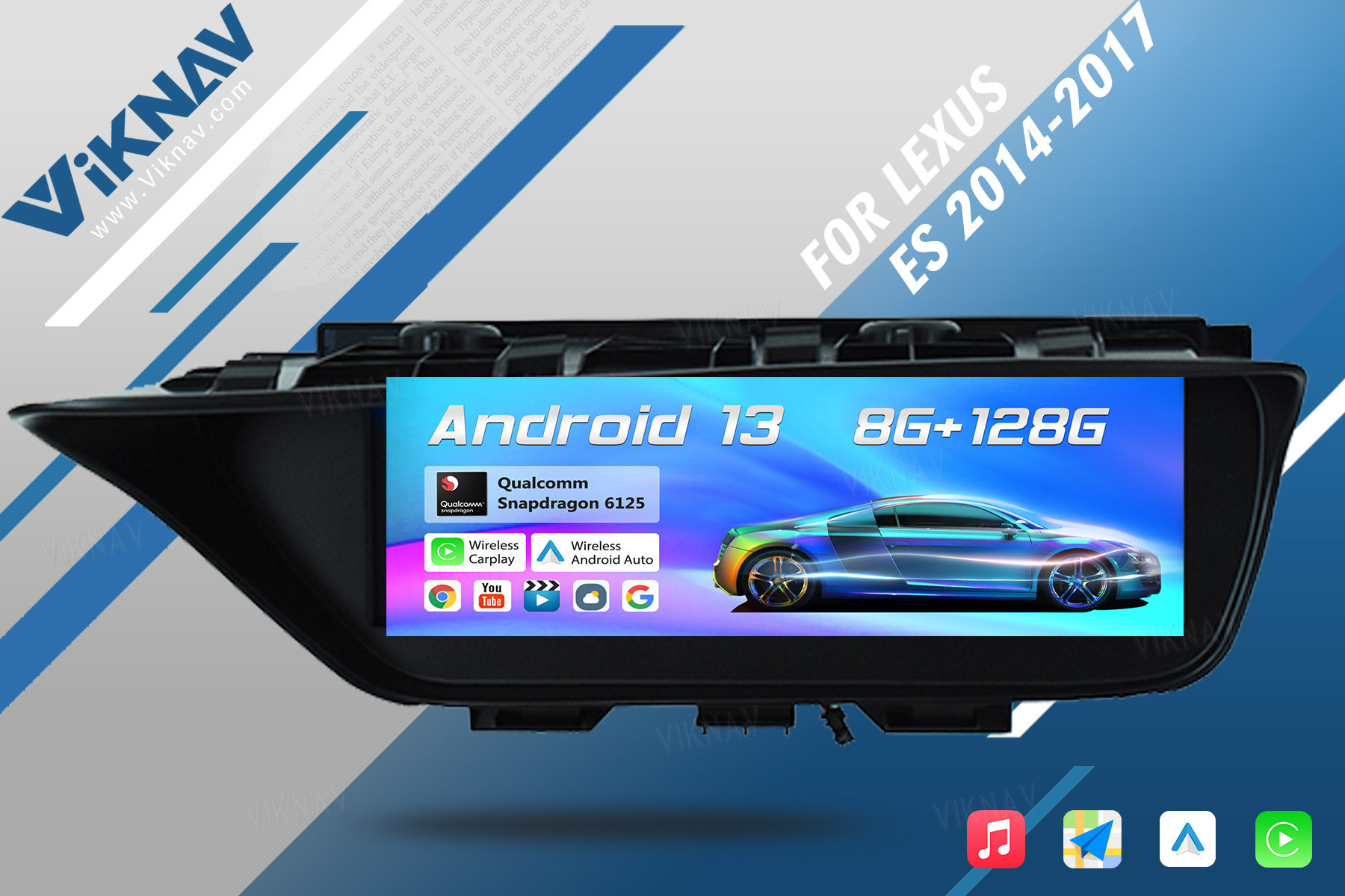 Android мультимедиа Lexus Es300 Стерео Послепродажная Bluetooth Автомобильная стерео 2014-2017 12В