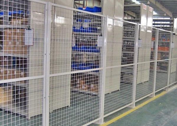 Indoor Warehouse Safety Fences , Security Steel Fencing 1.5-3m Width