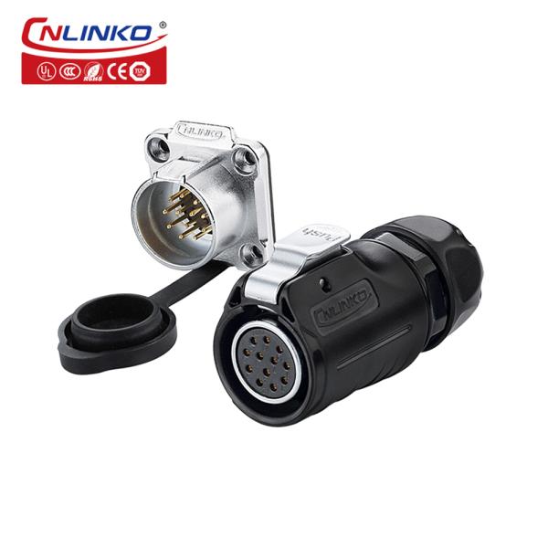 IP68 Waterproof Fast Connectors LP 20 Indoor Led Module 2 Pin to 12 Pin Male and Female Electrical Connector
