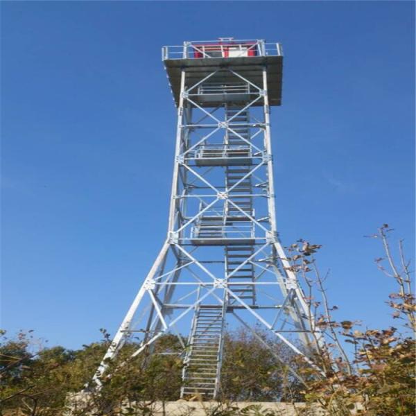 Safety Galvanized Steel Q345 Security Watch Tower