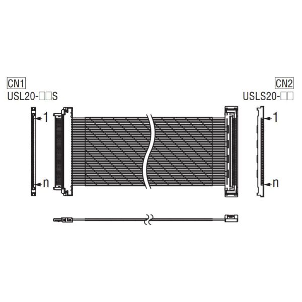 Кабель соединителя 30 lvds серии кабеля USLS20 30s UslS Pin микро- коаксиальный LVDS