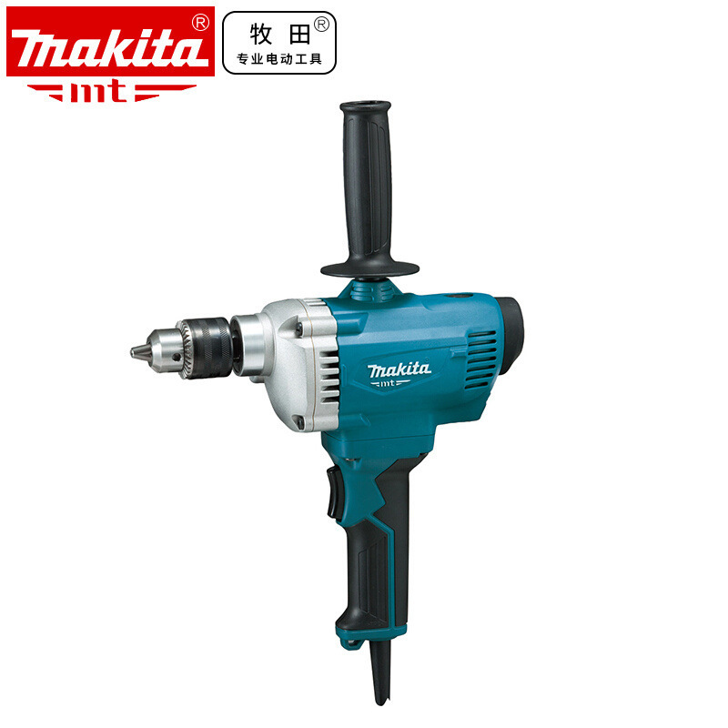 Makita M6200 800W Corded Mixer Drill 13mm Keyed Chuck 0-700RPM Variable Speed Electric Drill for Plaster Paint Mud Mixing & Drilling