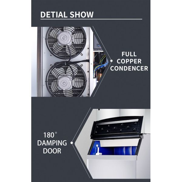 Máquina de acero inoxidable mediana de la fabricación del cubo de hielo con la producción de 1 tonelada/día