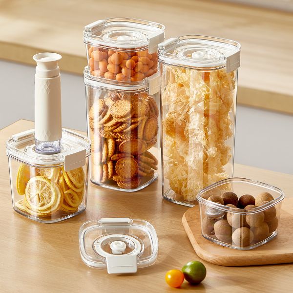 Manual Vacuum Pump Kitchen Food Storage Canisters