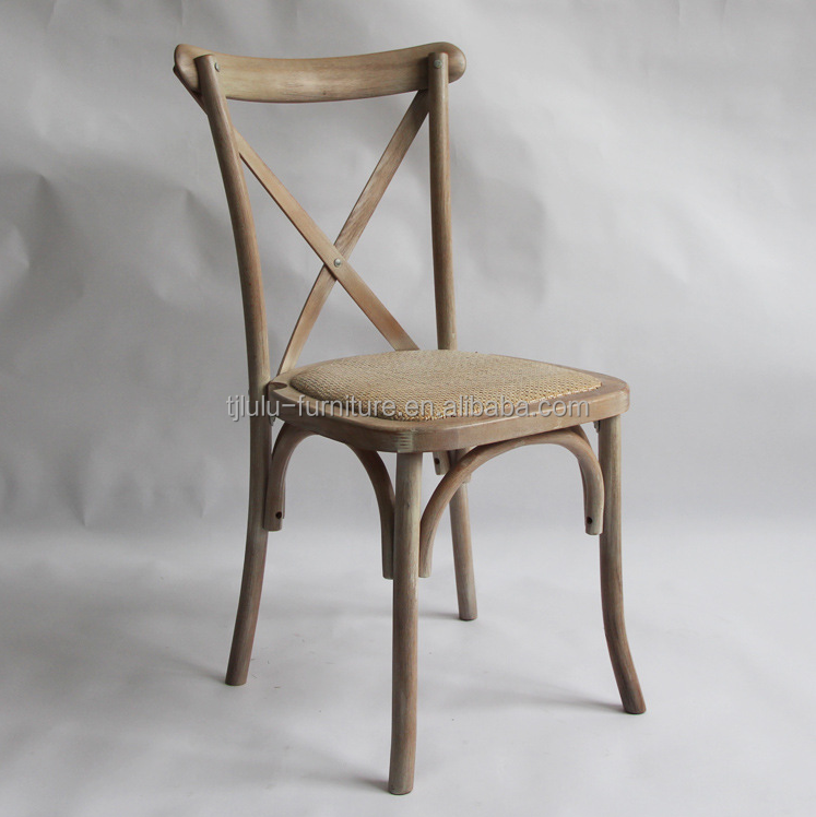 Silla de madera de boda de madera para banquetes y paquetes de correo