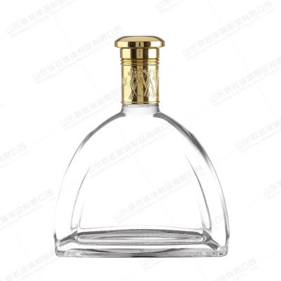 OEM/ODM aceitável garrafa de vidro de alto borosilicato para 800ml 1000ml Gin Vodka Rum Tequila