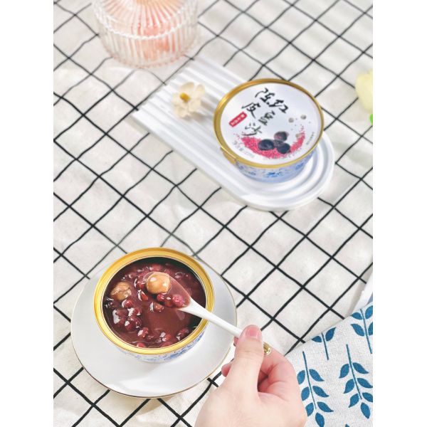 Instant Tangerine Peel Red Bean Soup  Traditional Chinese Sweet Dessert  Healthy No-Additive Nourishing Food