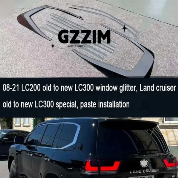 Customizable Car Exterior Accessaries For LC200 2008-2021 Window Weatherstrip Moulding Trim Weather Stripping Perfect Fit Upgrate To LC300 Style