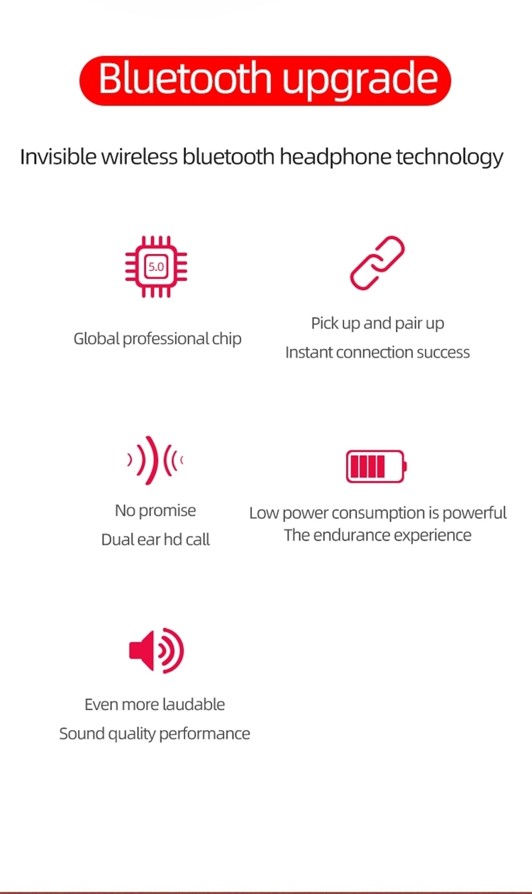 Воздух мини Наушники TWS Bt 5,1 в ухе беспроводном Bluetooth с батареей 33mAh