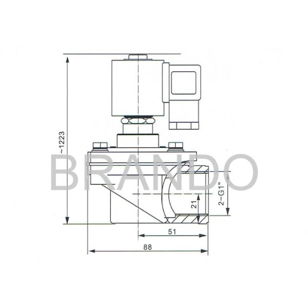 Клапан соленоида двигателя ИМПа ульс ДК СКГ353А044 24В, клапаны сборника пыли Алумининум