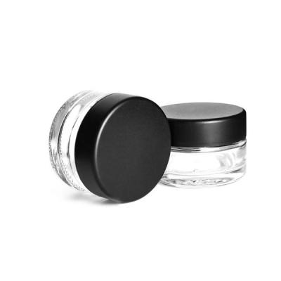 1 oz 2 oz 3 oz 4 oz 5 oz 6 oz Frascos de vidro preto transparente resistentes a crianças jarra de vidro à prova de vidro jarra de flor de vidro transparente frascos à prova de crianças