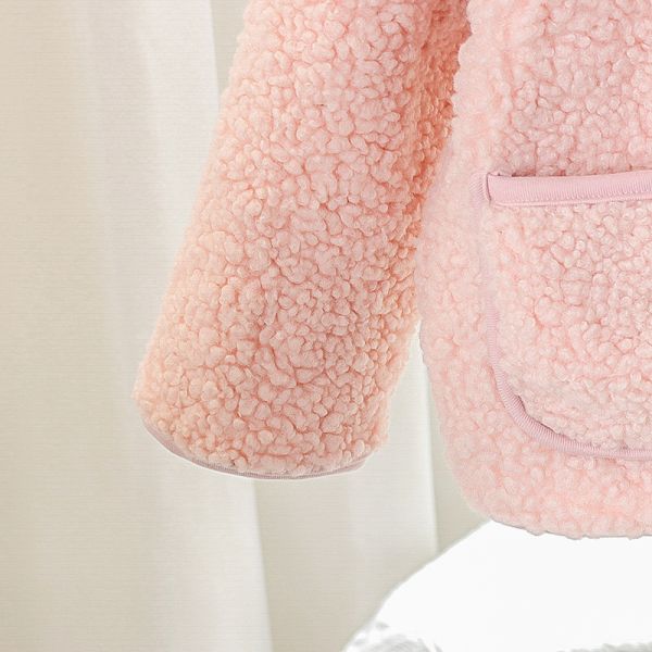120CM Autumn Lamb Children'S Plus Size 20KG Girl Winter Coats Wool And Cashmere Coat
