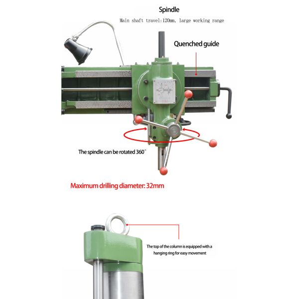 Универсальная радиальная буровая машина Z3132D Автоматическая буровая машина радиальная