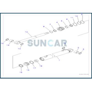 707-98-23860 комплект для ремонта уплотнения цилиндра 7079823860 скольжений для PC38UU-3 PC45MR