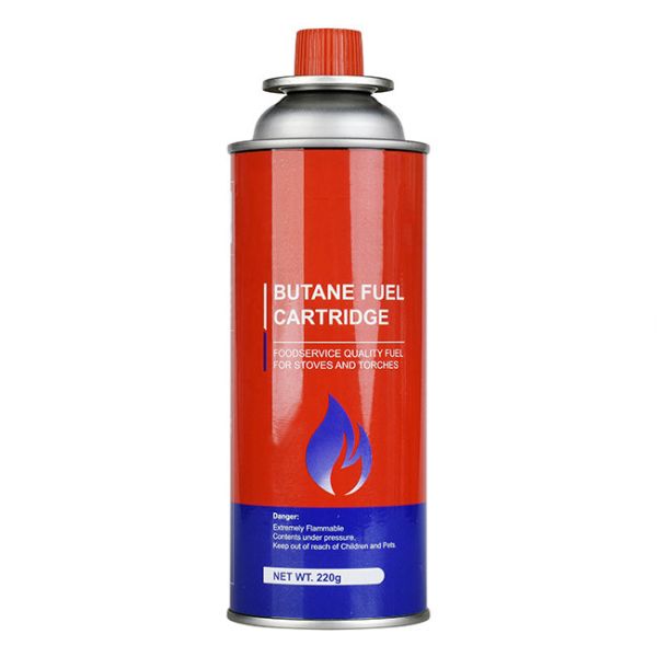 Refillable Camping Bbq Gas Bottle 400ml Capacity 65mm Diameter 220g Weight