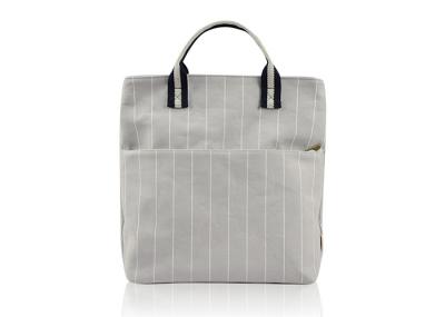 Vintage Stripe Canvas Tote Bags Sturdy Durable With Cotton Webbing Handle