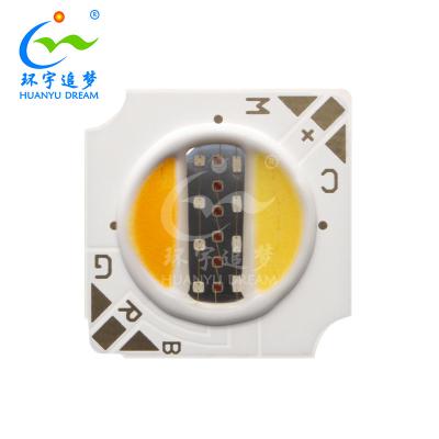 12V 10W COB LED Chip 1313 5 In 1 RGBCW COB Full Color For Down Light