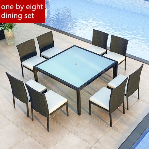 Таблица на открытом воздухе мебели патио высокая верхняя, таблица мебели товарного сорта на открытом воздухе обедая