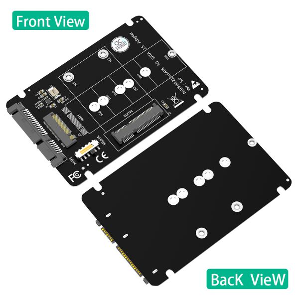 Top Quality NGFF(M.2) Key B /MSATA to SATA 2.5 Adapter 2-in-1 Combines M.2 NGFF Key B & MSATA SSD with SATA3 Adapter.