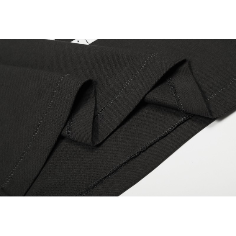 Factory Customized Cotton/Polyester 280g Washed Blank Vintage Breathable Rock Long Sleeve T-shirt Oversized Fit