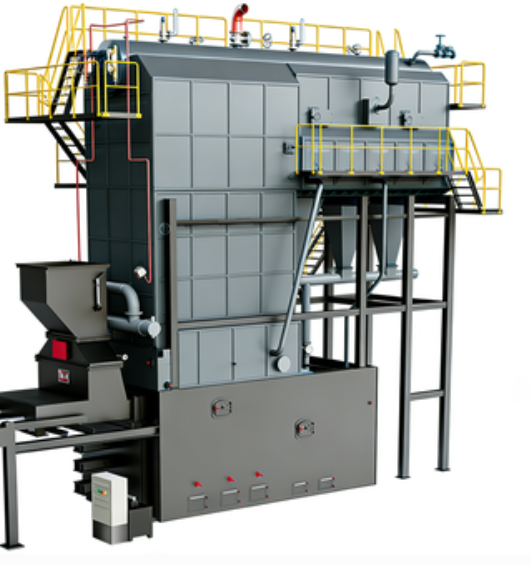 0.7-2.5 MPA Biomass Steam Boiler With PLC Control Corrosion Resistant High Grade Steel Assembly