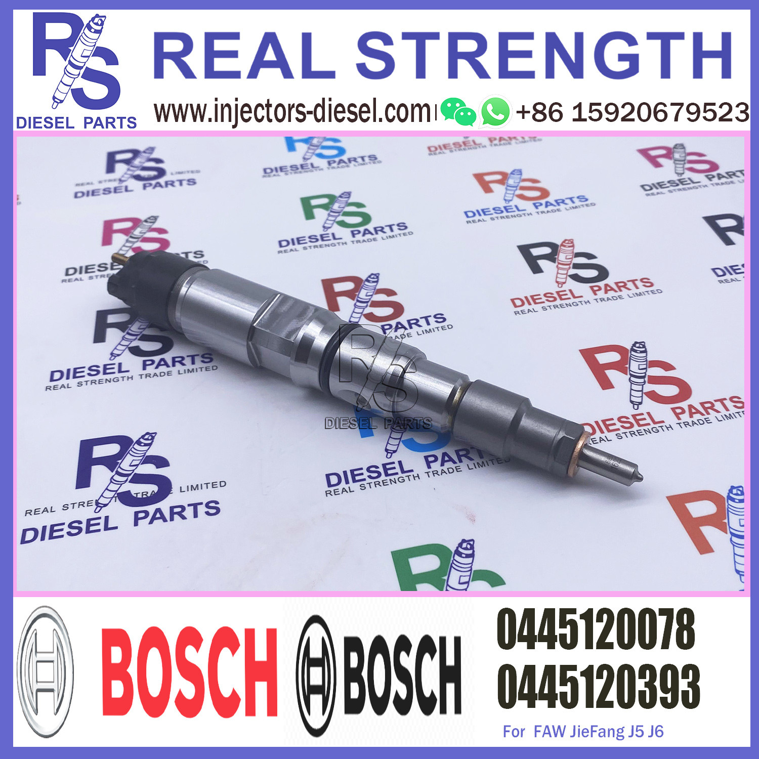 Инжектор 0445120078 коллектора системы впрыска топлива Bosch двигателя Faw инжектора OEM BOSCH дизельный