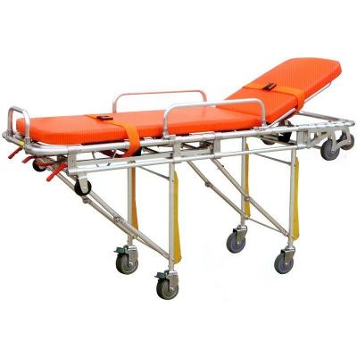 Une poussette d'aluminium pour ambulances