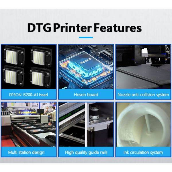 Intelligent Direct To Garment Printer Featuring Professional RIP Software