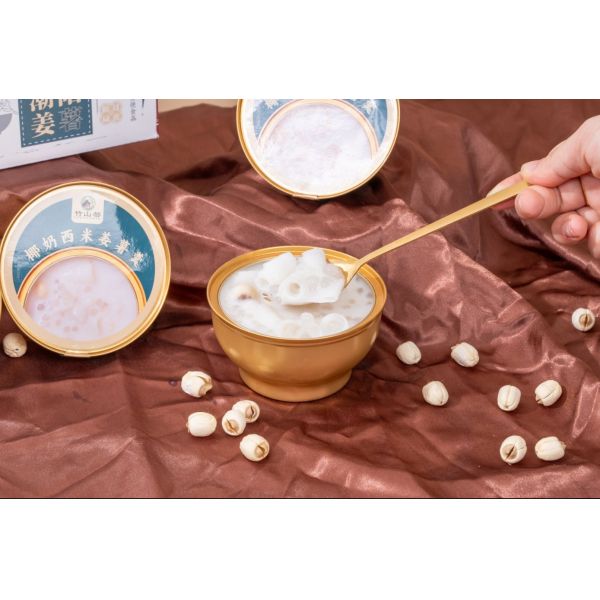 Natural plant-based digestive dessert Con bajo contenido de azúcar Yam Sago Postre dulce libre de culpa Etiqueta limpia de origen vegetal Pronto para comer Proveedor transfronterizo de superalimentos