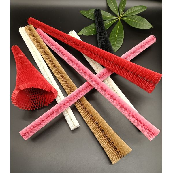 Douille de papier amortie faite sur commande recyclable d'emballage de papier d'emballage d'enveloppe de nid d'abeilles