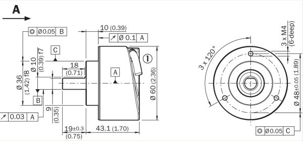 SICK DFS60A-S4AL32768 Incremental Rotary Encoder 32768 PPR TTL/RS422 10mm Solid Shaft