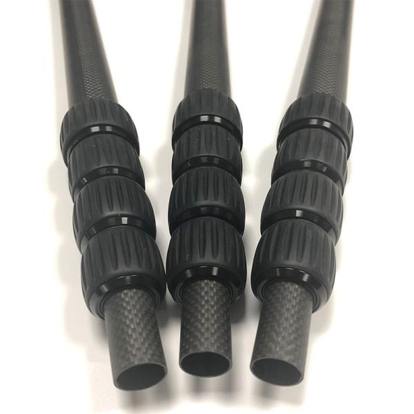 O rolo envolveu o encurtamento do comprimento da tubulação 1360mm da fibra do carbono