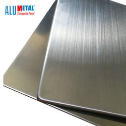 painéis de parede exteriores resistentes à corrosão do metal do painel composto PVDF do metal de 0.3mm 1220mm