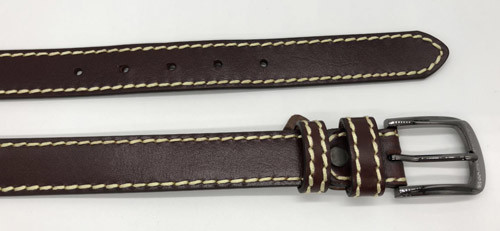 Пояс прочных женщин неподдельный кожаный с потоком цвета контраста смелым