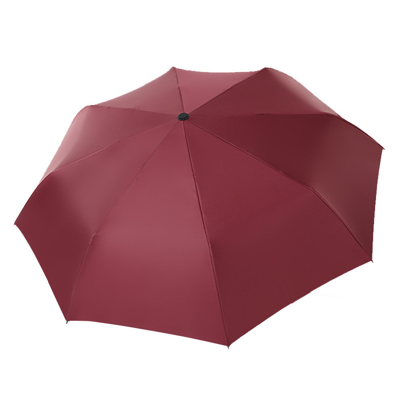 Japanese Small Fresh Three Fold Vinyl Advertising Umbrella with Customized Color