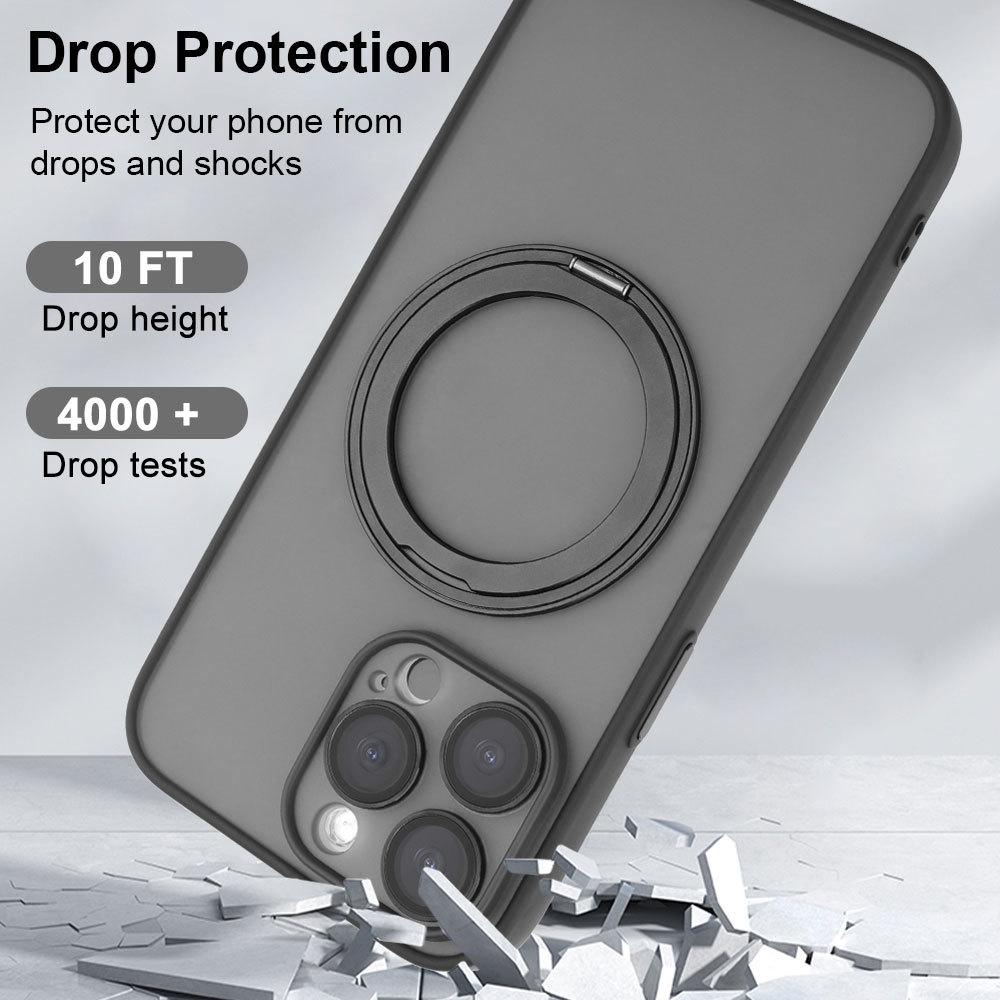 Kickstand Phone Case for Iphone X 7 8 10 11 12 13 14 15 Max Pro Plus Ring Cover Magnetic Wireless Charging Sjk257 Laudtec