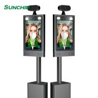 8 thermomètre d'infrarouge de reconnaissance des visages d'Android 5,1 d'affichage d'affichage à cristaux liquides de pouce