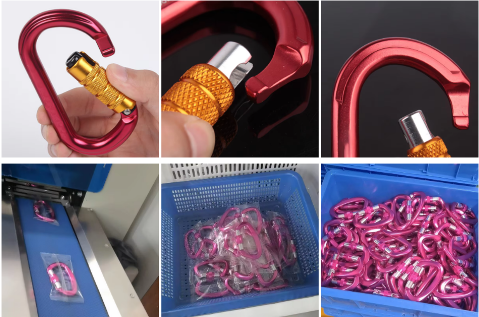 Descubra o gancho de escalada de alumínio versátil ideal para atividades de aventura ao ar livre