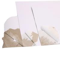 1.3mm 1.6mm épaisseur de pâte recyclée carton blanc enduit de carton duplex avec papier de fond gris