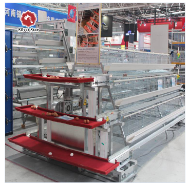 Poultry 90 Chickens / Set Layer Chicken Cage For Chicken Feeding