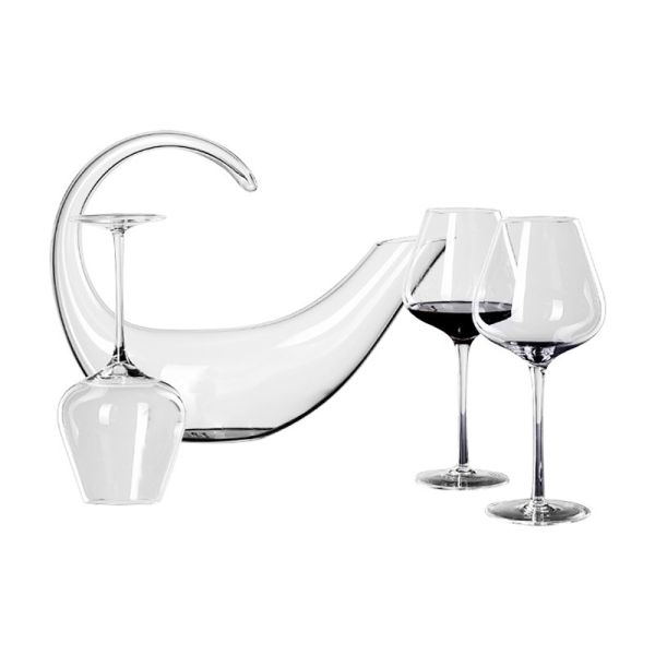 Vente en gros Decanteur de vin de cristal artisanal Aérateur 750 ml Distributeur-Prêt Carafe de luxe