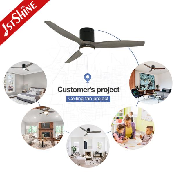 1stshine LED Ceiling Fan with 3 Color Options and Energy Saving Flush Mount Design